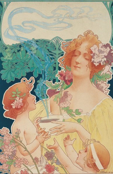 Main Product Photo of Tropon Chocolat-Cacao  Painting by Henri Privat-Livemont