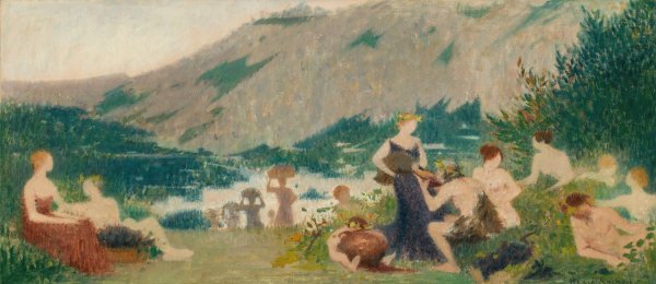 L'automne  by Henri Rachou - Hand-Painted Oil Painting Reproduction