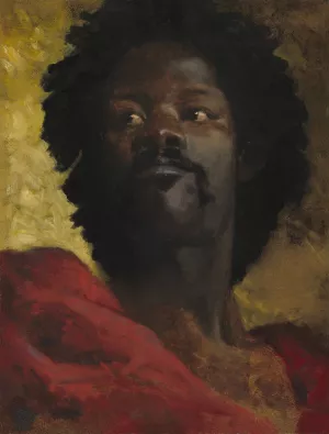 A Chief of Abyssinia by Henri Regnault Oil Painting