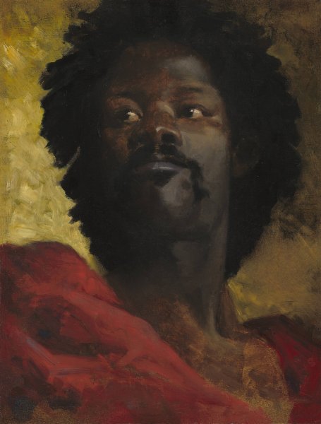 Main Product Photo of A Chief of Abyssinia  Painting by Henri Regnault