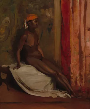 Seated African Woman by Henri Regnault Oil Painting
