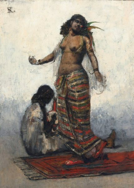 Main Product Photo of The Slave Girl Painting by Henri Regnault