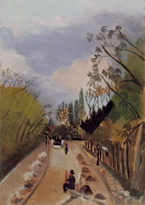 Avenue de l'Observatoire by Henri Rousseau Oil Painting