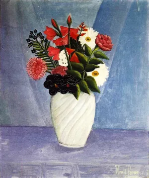 Bouquet of Flowers II by Henri Rousseau - Oil Painting Reproduction