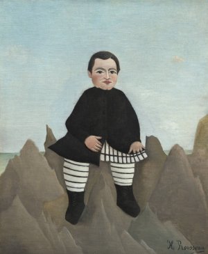 Boy on the Rocks by Henri Rousseau Oil Painting