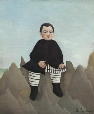 Boy on the Rocks by Henri Rousseau Oil Painting