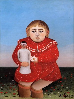 Child with Doll by Henri Rousseau Oil Painting