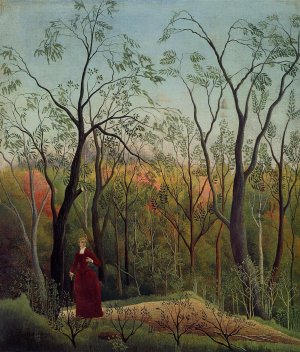 Forest Promenade by Henri Rousseau Oil Painting