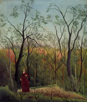 Forest Promenade by Henri Rousseau - Oil Painting Reproduction