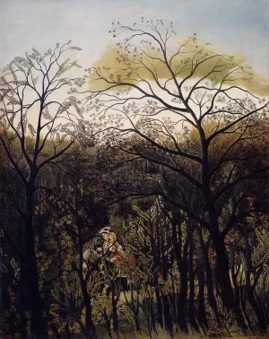 Forest Rendezvous by Henri Rousseau Oil Painting