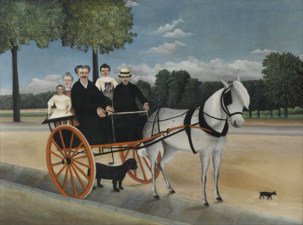 Main Product Photo of La Carriole du pere Junier  Painting by Henri Rousseau