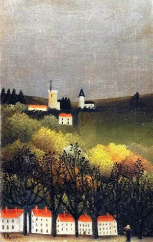 Landscape by Henri Rousseau Oil Painting
