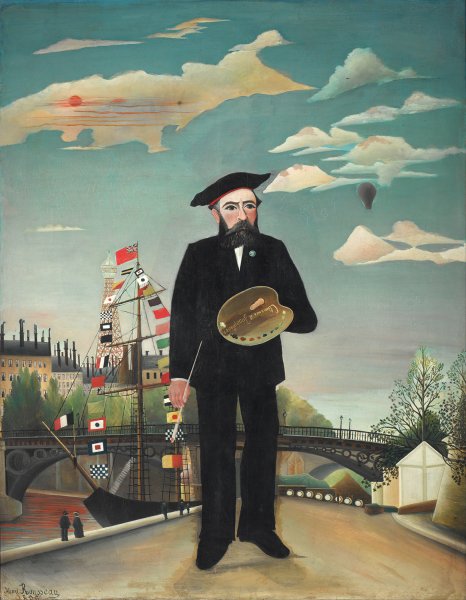 Main Product Photo of Myself- Portrait - Landscape  Painting by Henri Rousseau