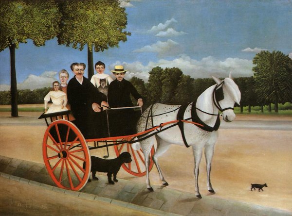 Main Product Photo of Old Junior's Cart Painting by Henri Rousseau
