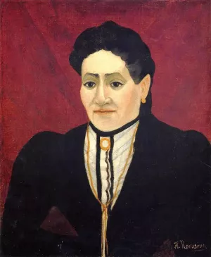 Portrait of A Woman by Henri Rousseau Oil Painting