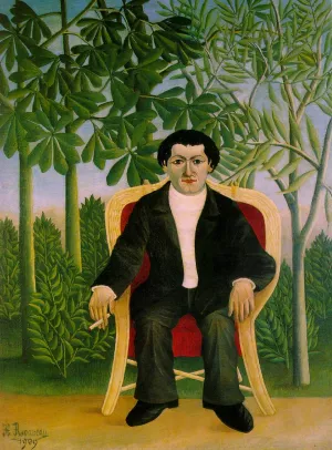 Portrait of Joseph Brummer by Henri Rousseau Oil Painting
