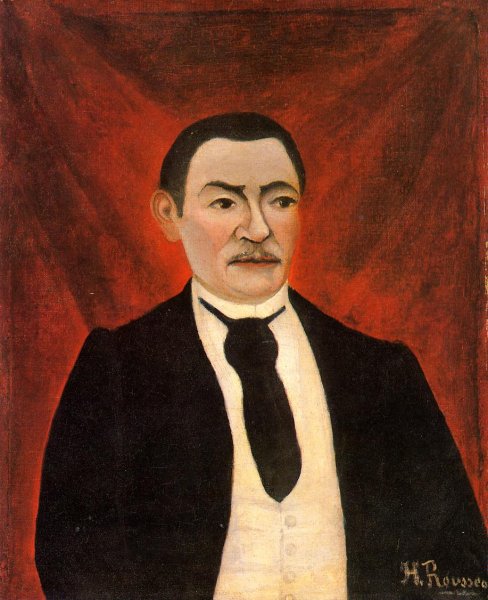 Main Product Photo of Portrait of Monsieur S Painting by Henri Rousseau