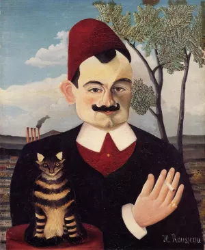 Portrait of Monsieur X. Pierre Loti by Henri Rousseau Oil Painting
