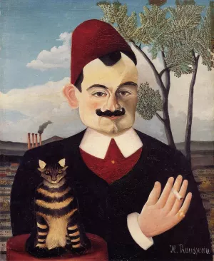 Portrait of Monsieur X. Pierre Loti Oil painting by Henri Rousseau