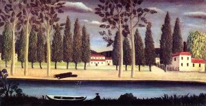River Bank by Henri Rousseau Oil Painting