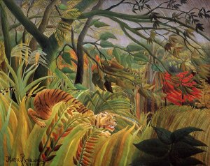 Surprise! by Henri Rousseau Oil Painting