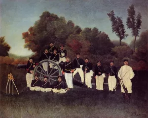 The Artillerymen by Henri Rousseau - Oil Painting Reproduction