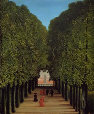 The Avenue in the Park at Saint-Cloud by Henri Rousseau - Oil Painting Reproduction