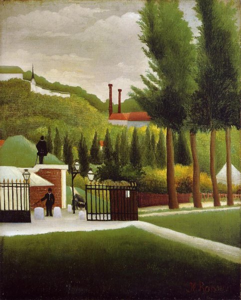 Main Product Photo of The Customs House Painting by Henri Rousseau