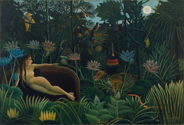 Main Product Photo of The Dream  Painting by Henri Rousseau