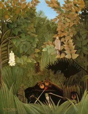 The Merry Jesters painting by Henri Rousseau