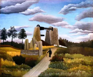The Quarry painting by Henri Rousseau