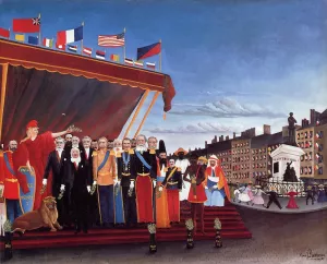 The Representatives of Foreign Powers Coming to Greet the Republic as a Sign of Peace by Henri Rousseau Oil Painting