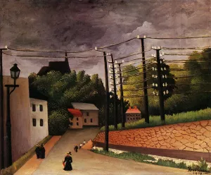 View of Malakoff by Henri Rousseau Oil Painting