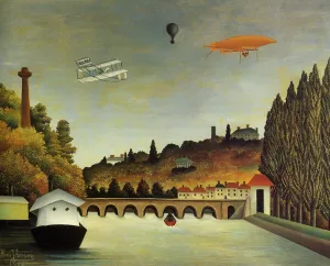 View of the Bridge at Sevres by Henri Rousseau - Oil Painting Reproduction