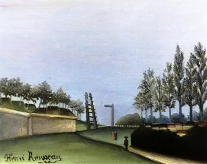View of the Fortifications from the Porte de Vanves by Henri Rousseau Oil Painting