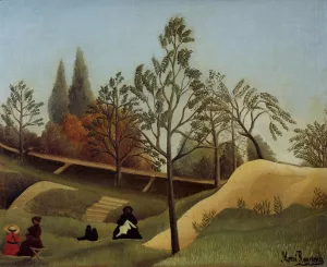 View of the Fortifications by Henri Rousseau - Oil Painting Reproduction