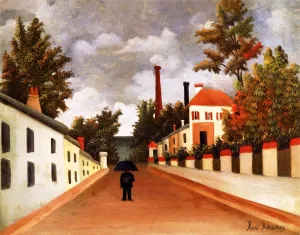 Vue des Environs de Paris by Henri Rousseau Oil Painting