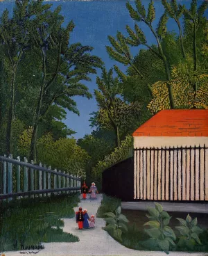 Walking in the Parc Montsouris painting by Henri Rousseau