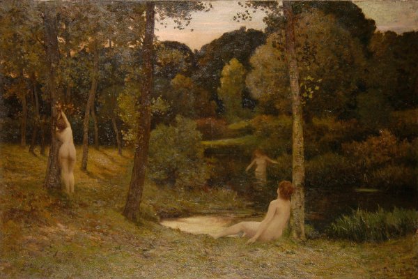 L'ete  by Henri Thierot - Hand-Painted Oil Painting Reproduction