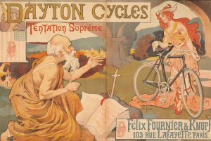 Dayton Cycles by Henri Thiriet Oil Painting