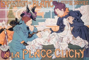 Exposition De Blanc Lundi 31 Janvier A La Place Clichy by Henri Thiriet Oil Painting