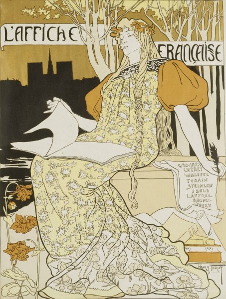 L'affiche Francaise  by Henri Thiriet - Hand-Painted Oil Painting Reproduction