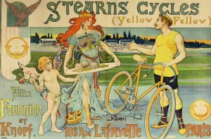 Stearns Cycles by Henri Thiriet Oil Painting