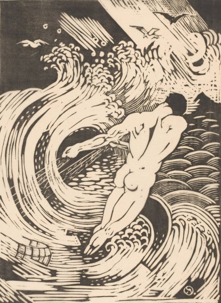 Main Product Photo of De visscher  Painting by Henri Van Der Stok