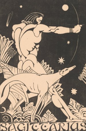 Sagittarius by Henri Van Der Stok Oil Painting