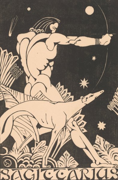 Main Product Photo of Sagittarius  Painting by Henri Van Der Stok