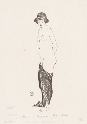Tot slaaf gemaakte vrouw by Henri Van Der Stok Oil Painting