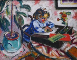 Little Schoolgirl by Henri Victor Gabriel Le Fauconnier Oil Painting