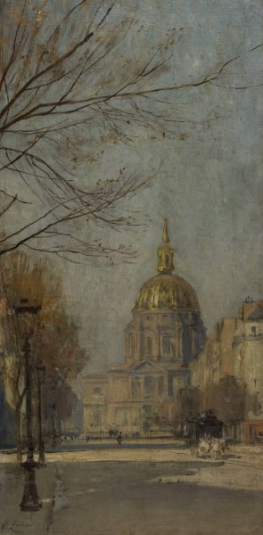 Boulevard des Invalides by Henri Zuber Oil Painting