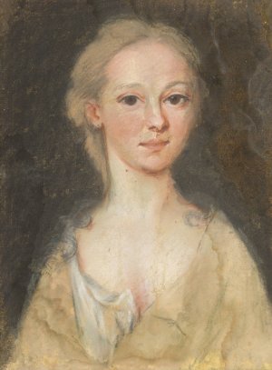 Ann Broughton by Henrietta Johnston Oil Painting